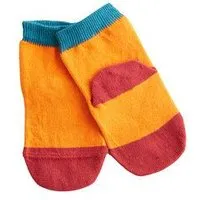 Leela Cotton Leela Cotton Baby/Kinder Socken aus 98% Bio-Baumwolle, Orange/kirschrot/petrol, – Produktbild 1 von 1