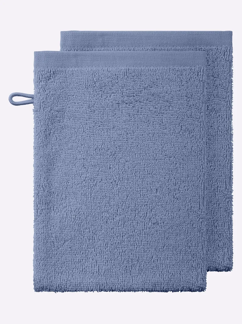 wäschepur Handtuch taubenblau, Taubenblau, – Produktbild 1 von 3