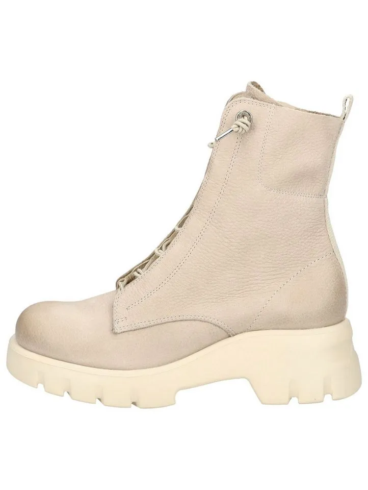 Paul Green Paul Green Stiefelette Nubukleder Schnürstiefelette, Beige|grau, – Produktbild 2 von 5