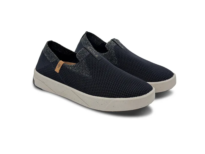 SAOLA SAOLA Damen vegan Sneaker Damen Bali Schwarz Gold, Schwarz, – Produktbild 2 von 2
