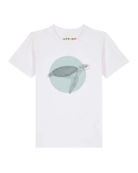 watabout.kids watabout.kids T-Shirt Kinder Meeresschildkröte, White, – Produktbild 1 von 2