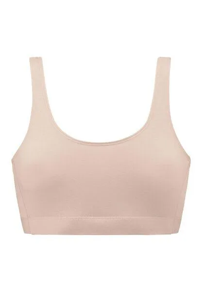 hessnatur hessnatur Bustier mit Softbund COTTON FEEL aus Bio-Baumwolle, Puder, – Produktbild 6 von 7