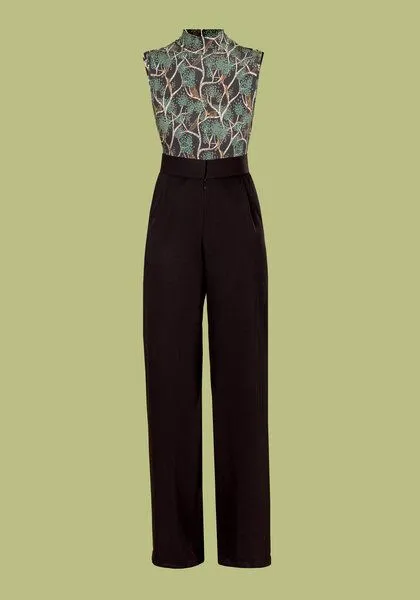 Atelier SNOW Atelier SNOW Set Ärmelloser Body + Marlenehose Elena aus Bio-Lyocell, Akazien, – Produktbild 1 von 2