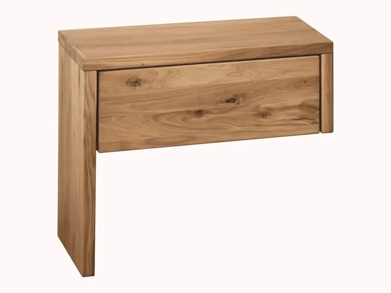 allnatura Nachttisch "Belluno" | für die rechte Bettseite | H45xB50xT34 cm, Kernbuche, – Produktbild 2 von 2
