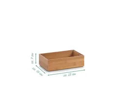 Zeller Present Aufbewahrungskorb Ordnungsbox, Bambus, 1500 ml, 23 x 15 x 7 cm – Produktbild 1 von 1