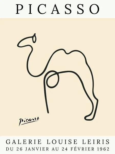 Photocircle Photocircle Poster / Leinwandbild - Picasso Kamel – beige – Produktbild 1 von 4