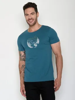 GreenBomb GREENBOMB Moose Creek Guide - Sportliches T-Shirt aus Bio-Baumwolle / hochwertiger Print / GOTS / Fair & Vegan – Produktbild 1 von 1