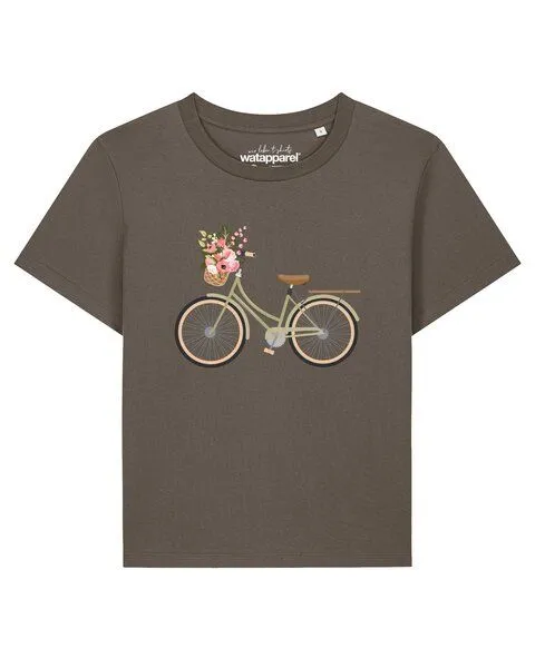 watapparel watapparel T-Shirt Frauen Damenfahrrad, Mocha, – Produktbild 1 von 2