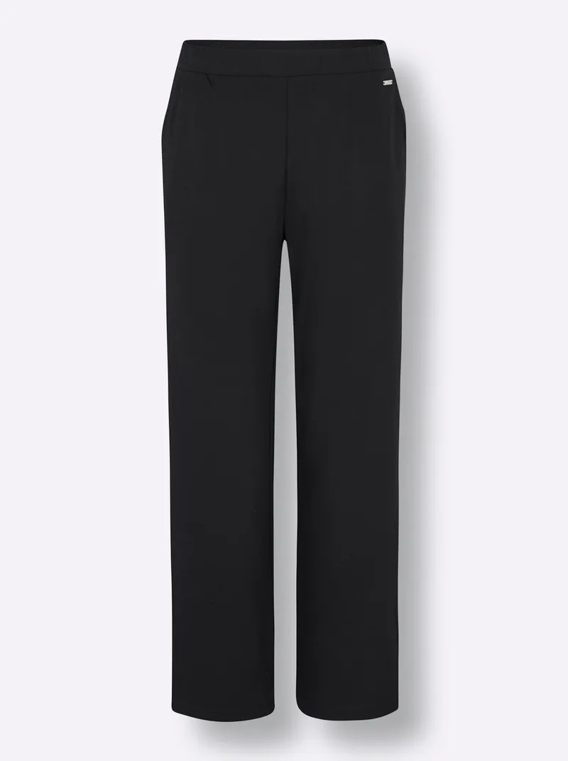 feel good Dehnbund-Hose schwarz, Schwarz, – Produktbild 1 von 2