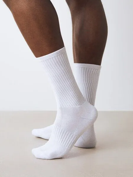 Honest Basics Honest Basics Tennis-Socken 3er-Pack, Weiß, – Produktbild 3 von 4