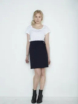 Susan's Fashion Susan's Fashion dunkelblauer Wickelrock Cara aus Biomerinowolle – Produktbild 1 von 1