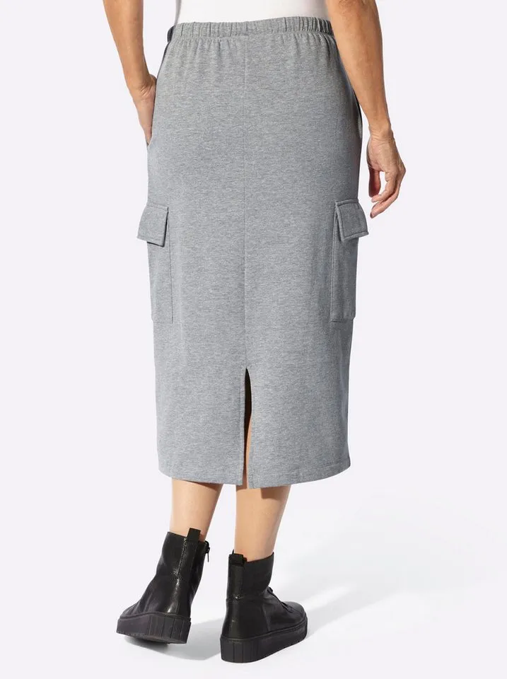 Witt Witt A-Linien-Rock Sweatrock, Grau, – Produktbild 2 von 5