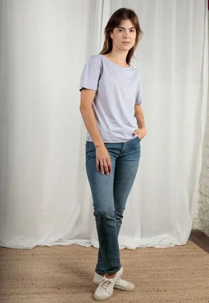 TORLAND TORLAND Damen T-Shirt SERENA, Lila (lavender), – Produktbild 3 von 4