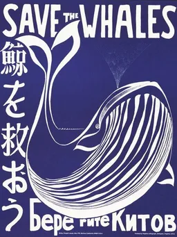 Photocircle Photocircle Poster / Leinwandbild - Save the whales – Produktbild 1 von 1