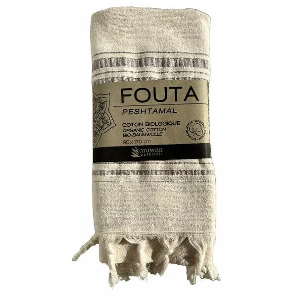 Karawan authentic Karawan authentic Fouta / Hammamtuch aus Biobaumwolle - Dolce Collection, Moonstone, – Produktbild 2 von 3