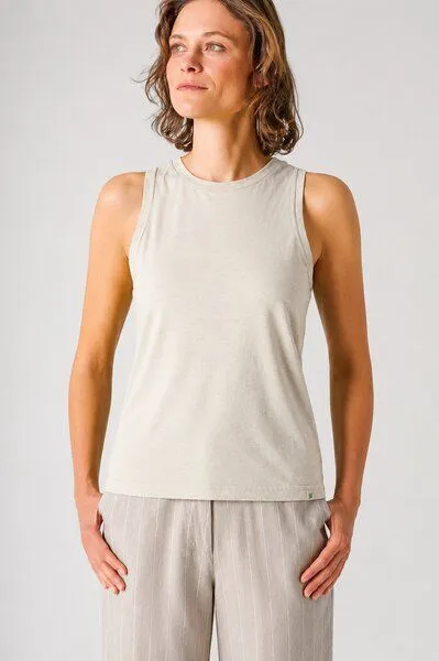 HempAge HempAge Crop Top Hanf/Biobaumwolle, Distel(beige), – Produktbild 2 von 4
