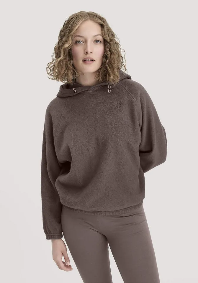 hessnatur hessnatur Fleecepullover Oversize ACTIVE COMFORT aus reiner Bio-Baumwolle (1-tlg), Lila, – Produktbild 1 von 5