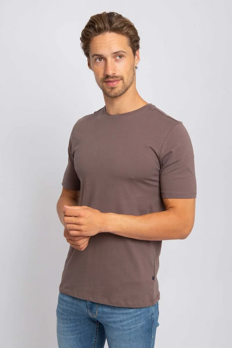 Suitable Suitable Respect T-Shirt Jim Taupe - Größe XXL, Taupe, – Produktbild 1 von 3