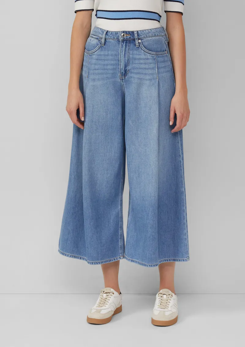 s.Oliver s.Oliver Weiche Jeans / Relaxed Fit / High Rise / Extra Wide Leg, Blau, – Produktbild 4 von 4