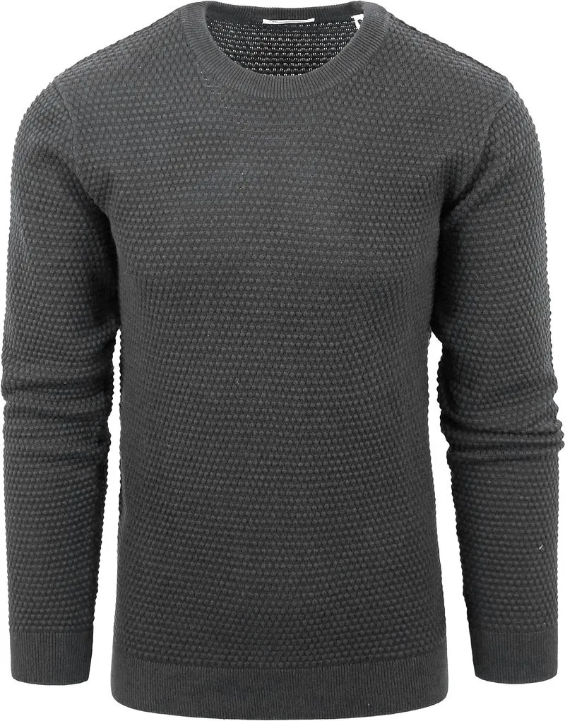 KnowledgeCotton Apparel Knowledge Cotton Apparel Pullover Vagn Anthrazit - Größe XL, Grau, – Produktbild 2 von 4