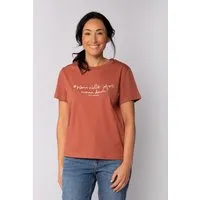 watapparel watapparel T-Shirt Frauen Wenn nicht jetzt wann dann, Heritage brown, – Produktbild 1 von 1