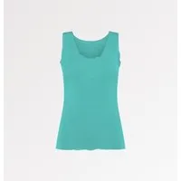 CASAGiN CASAGiN Gerafftes Tanktop mit weiten Schultern aus TENCEL, Himmelblau, – Produktbild 1 von 1