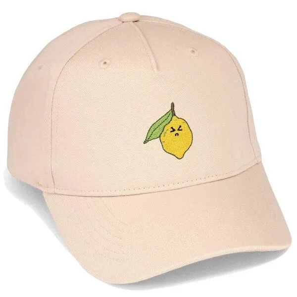 LIGARTI Bestickte Cap – Zitrone – LIGARTI Tiermanufaktur, Sand, – Produktbild 1 von 4