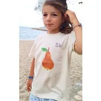 MelaDi Meladi Kinder Shirt aus Biobaumwolle - Birne auf Natural Raw – Produktbild 1 von 1