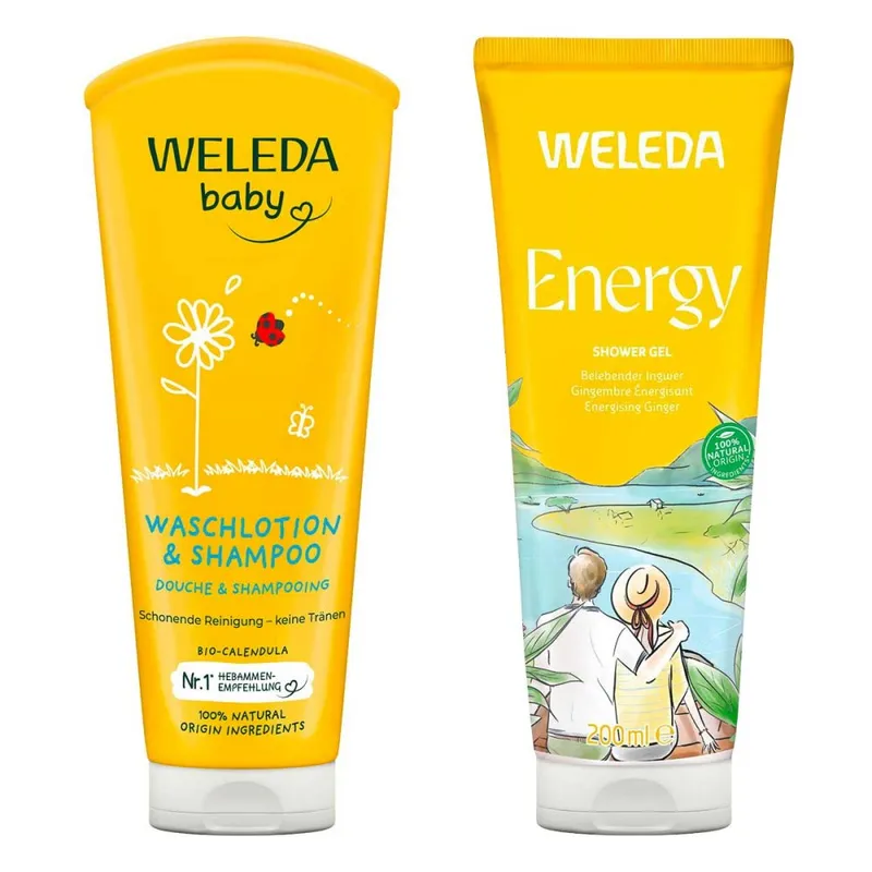 Weleda Calendula Waschlotion & Aroma Shower Energy – Produktbild 1 von 1