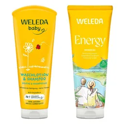 Weleda Calendula Waschlotion & Aroma Shower Energy – Produktbild 1 von 1