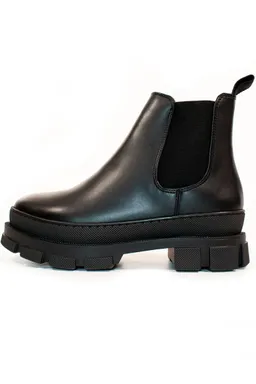 Will's Vegan Store Will's Vegan Store Damen vegan Luxe Track Sole Chelsea Boots Schwarz – Produktbild 1 von 1