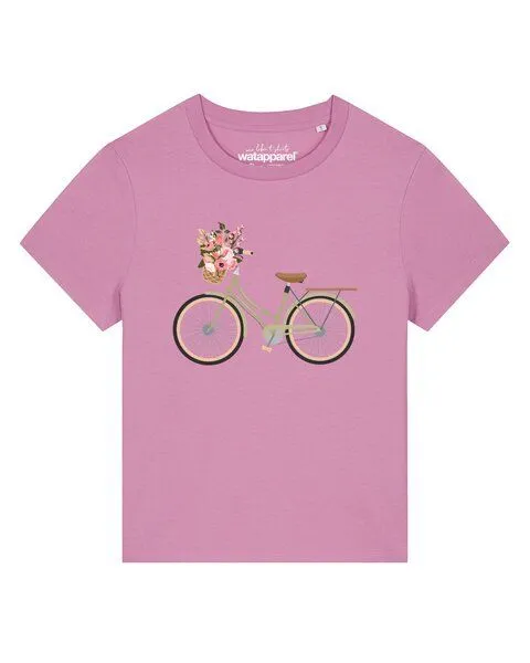 watapparel watapparel T-Shirt Frauen Damenfahrrad, Bubble pink, – Produktbild 1 von 2