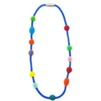 Sakiba Sakiba Kette lang/Dreifacharmband Morse ”Liebe”, Blau-bunt, – Produktbild 1 von 1