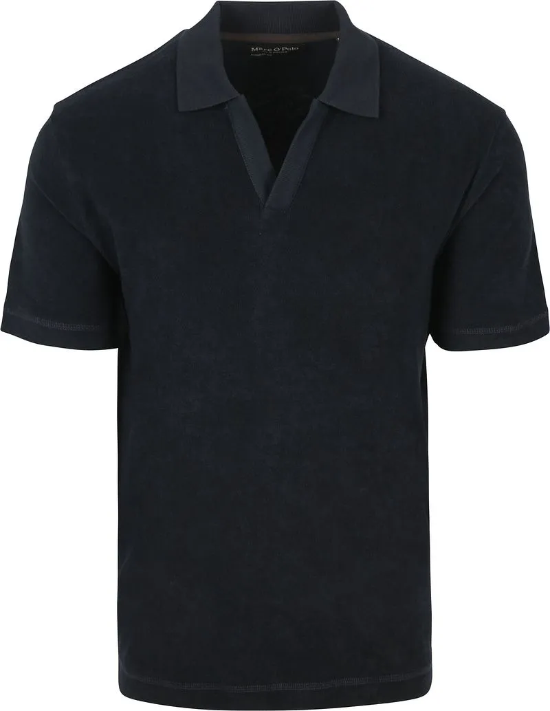 Marc O'Polo Marc O'Polo Poloshirt Riva Terry Cloth Navy - Größe XXL, Dunkelblau, – Produktbild 2 von 5
