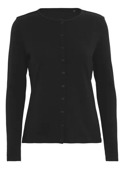 Greenspired Greenspired Damen Cardigan aus 100 % Biobaumwolle 200g/m² XS-4XL, Schwarz, – Produktbild 1 von 2