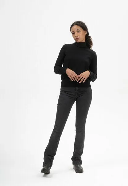 MELA Rollkragen-Pullover Modell: Mayura GOTS, Schwarz, – Produktbild 7 von 8