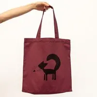 Cmig Cmig Franzi Fuchs Tote Bag / Jute-Beutel, Burgundy (rot), – Produktbild 1 von 1