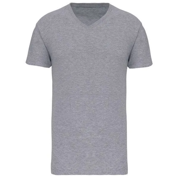 Greenspired Greenspired Basic Unisex Bio V Neck T- Shirt 145 g/m² S - 5 XL, Oxford grau, – Produktbild 1 von 1