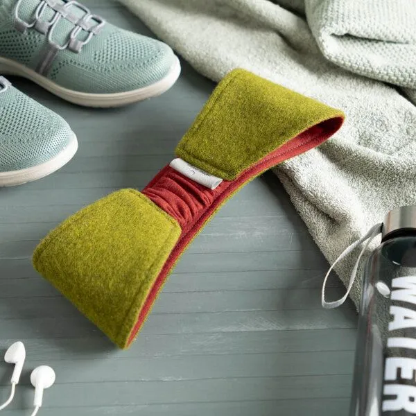 nahtur-design nahtur-design Ohrenwärmer | Stirnband aus Flauschloden | Wendefunktion, Moos_01 (grün), – Produktbild 3 von 5