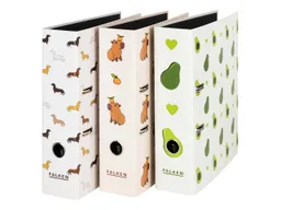Falken 6 Falken Motivordner, DIN A4, sortiert - Avocado, Capybara, Dachshund – Produktbild 1 von 1