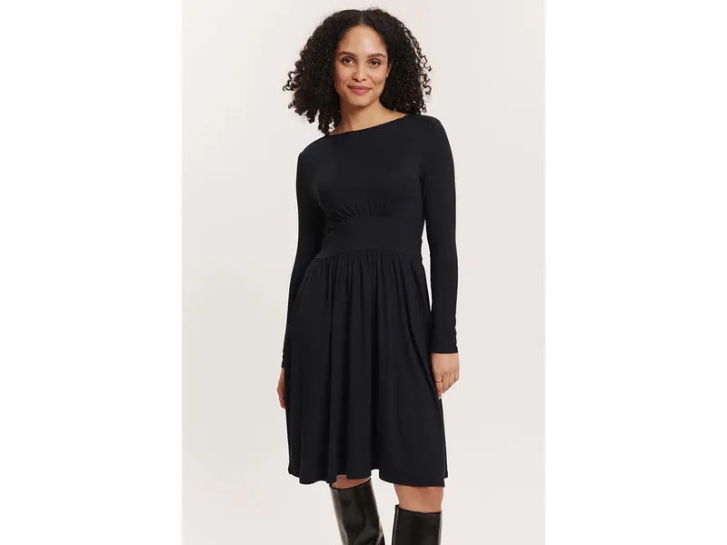 Tranquillo Tranquillo Jersey-Kleid Moonii aus Biobaumwolle, Black, – Produktbild 4 von 7