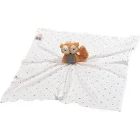 Pat und Patty Pat und Patty Personalisertes Schmusetuch/ Schnuffeltuch, Greifling "Fuchs" ,Farbe : orange, 100 % Baumwolle-kbA – Produktbild 1 von 2