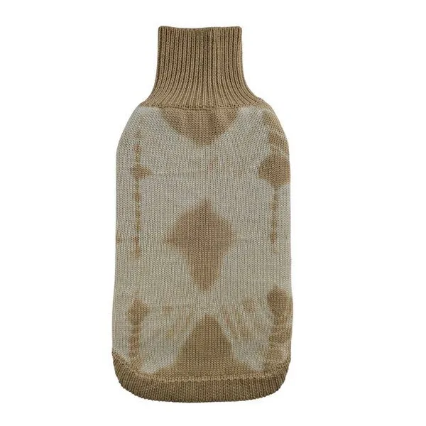 Wooliie Wooliie Gold Vibe Hundepullover aus 100 % Merinowolle, glatt gestrickt & pflanzlich gefärbt – Produktbild 1 von 3