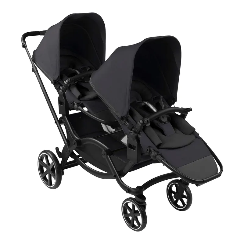 ABC Design ABC Design Zoom Kinderwagen Zwillingswagen Zoom 2 schwarz, Schwarz, – Produktbild 1 von 3