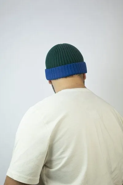 Kiwistories Strickmütze Slim Fit anliegend aus Merino-Wolle Unisex, Blau, – Produktbild 4 von 4
