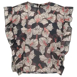LANIUS LANIUS Kurzarm-Bluse print bloom – Produktbild 1 von 1