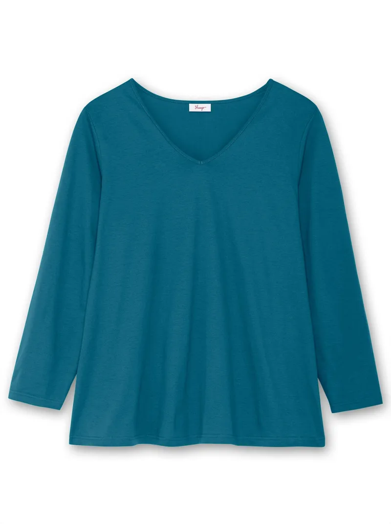 sheego Langarmshirt topas, Topas, – Produktbild 2 von 3