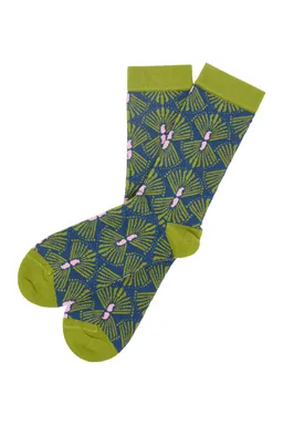 Tranquillo Sneakersocken Sedaa aus Bio-Baumwolle - black fan / 35–38 – Produktbild 1 von 1