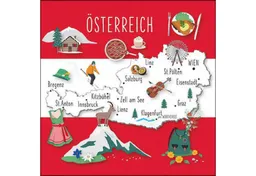 Ambiente Luxury Paper Products Papierserviette, Servietten Papier 33x33cm 3-lag. mit Österreich Motiv 20 Stück – Produktbild 1 von 1