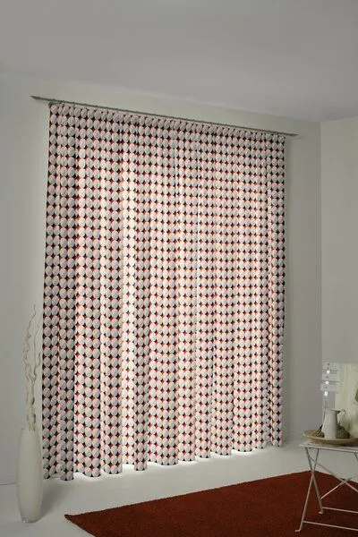 Nature by Adam Nature by Adam Vorhang aus 100% Bio-Baumwolle - Made in Germany - Circles, Orange, – Produktbild 7 von 7